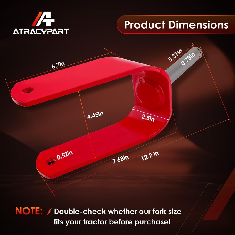 ATRACYPART Caster Fork Assembly, Compatible with Toro 108-7851-01 Red gallery