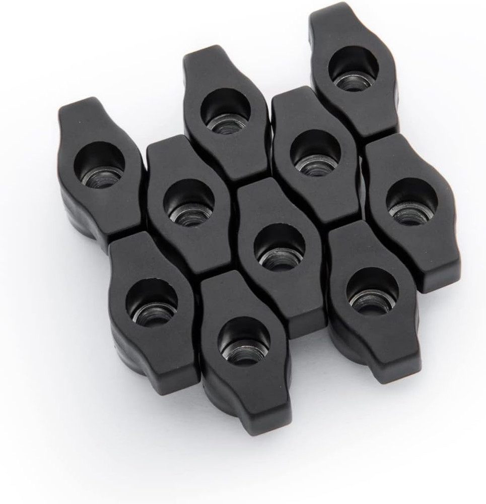 5/16"-18 Wing Knobs 10 Pack, Clamping Knobs with Steel Insert for T Track Bol...