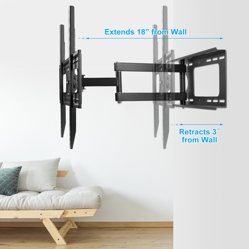 Full Motion TV Wall Mount Bracket LED LCD Flat 37 40 42 46 50 52 55 60 65 70inch gallery