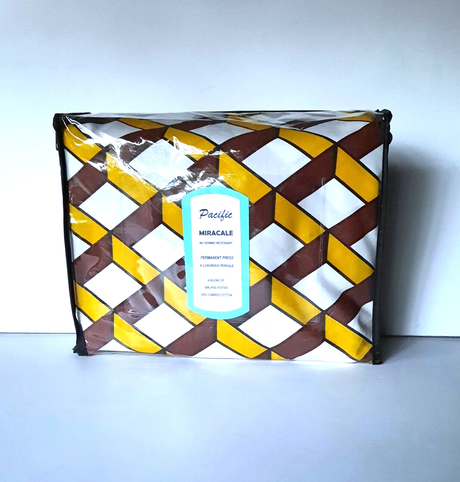 *BRAND NEW* Vintage Miracle 180 Percale King Flat Sheet US Made Pacific Mills NY gallery