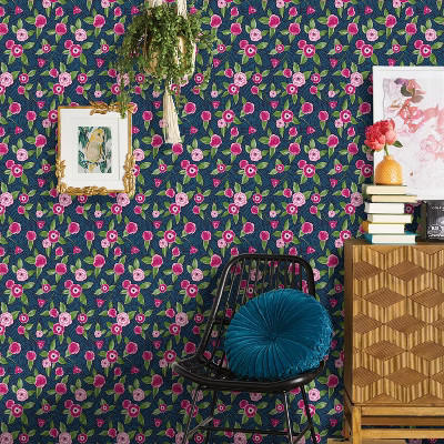Marker Floral Coordinate Peel & Stick Wallpaper - Opalhouse gallery