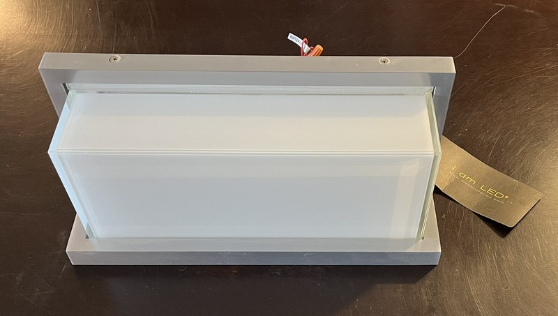 Modern Forms Ledge LED 12 inch Brushed Aluminum Outdoor Wall Lights New in Box gallery