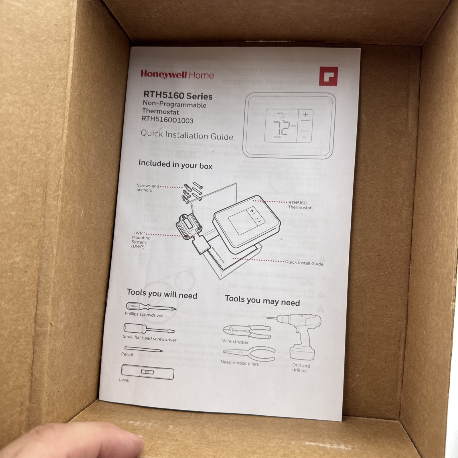 Honeywell RTH5160D T2 Non-programmable Thermostat gallery
