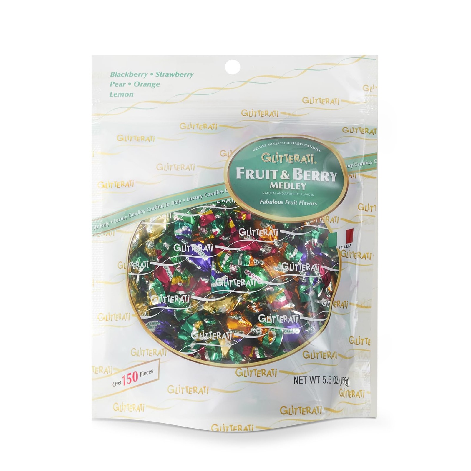 GLITTERATI Fruit & Berry Medley Italian Mini Hard Candies, Individually Wrapp... gallery