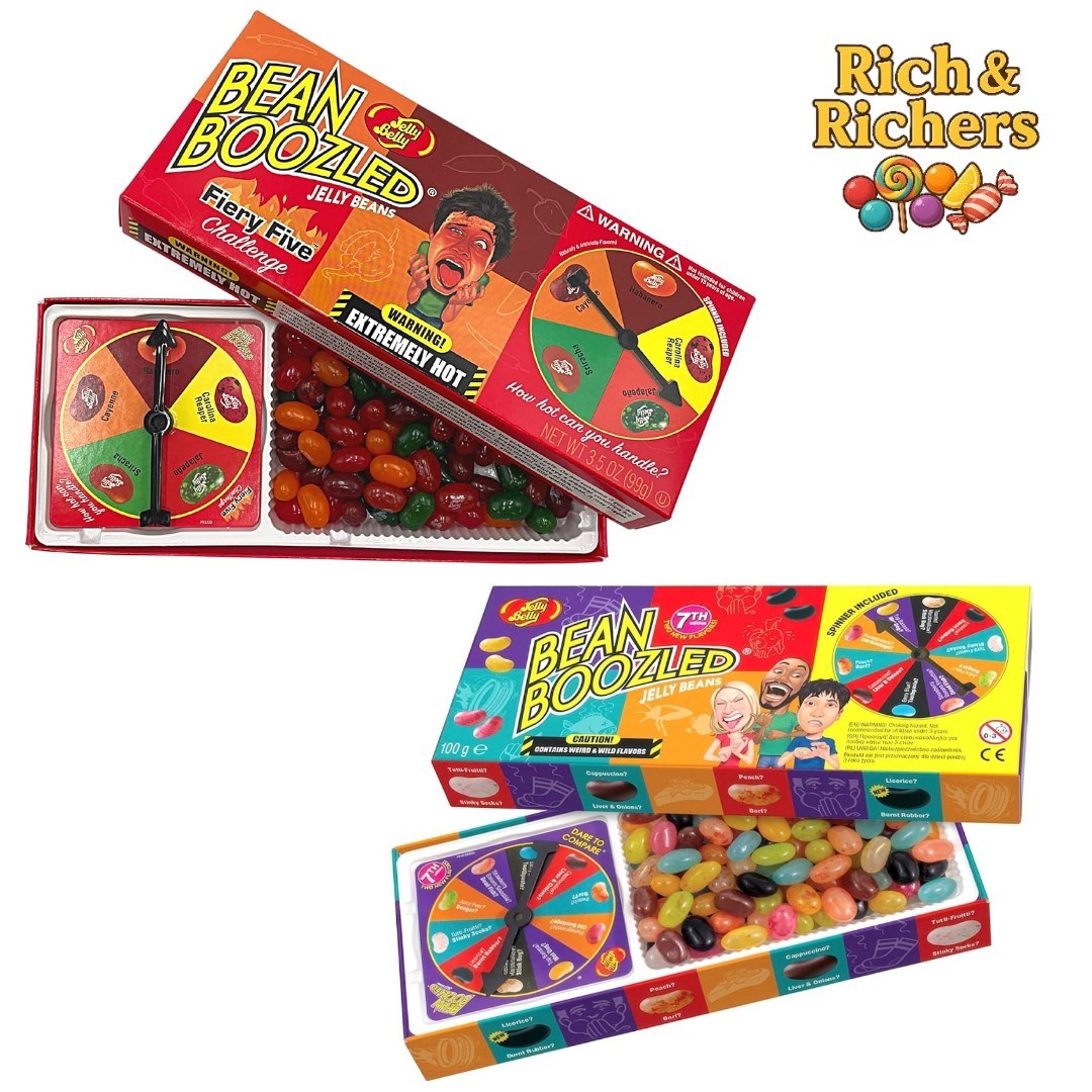 Jelly Belly BeanBoozled Original + Fiery Five 3.5oz Jellybeans Party Challenge gallery