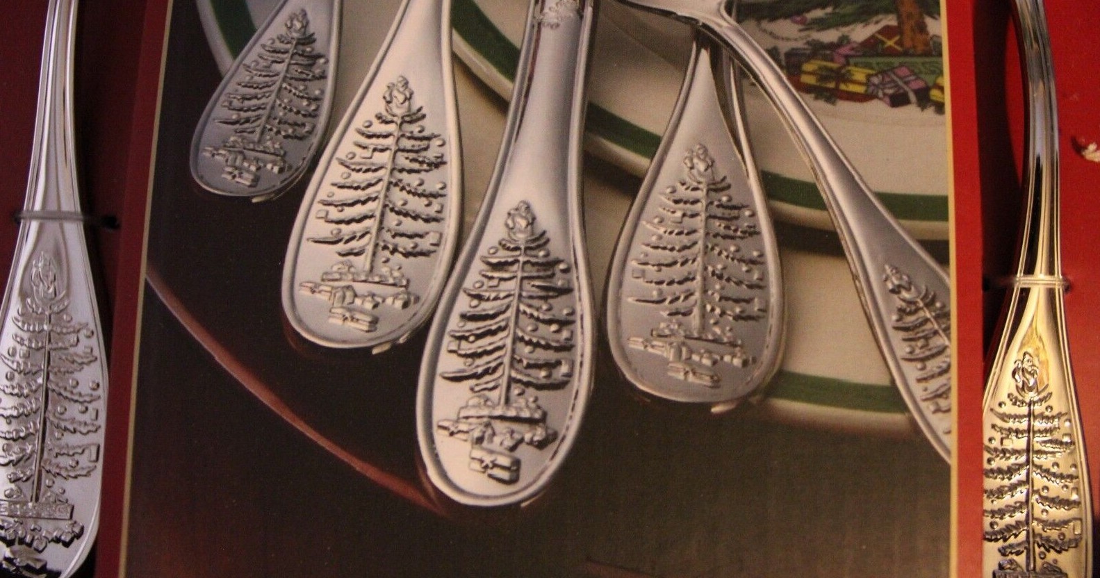 Spode BIG CHRISTMAS TREE Open Stock You Choose the Piece 18/10 Unused Flatware gallery
