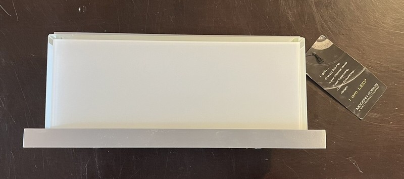 Modern Forms Ledge LED 12 inch Brushed Aluminum Outdoor Wall Lights New in Box gallery
