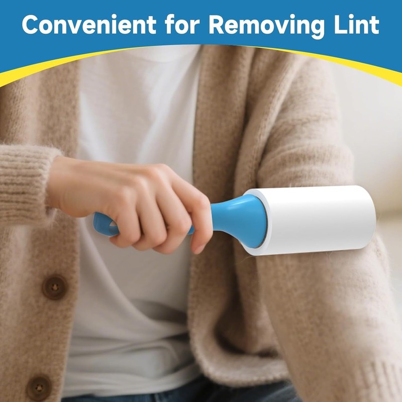 Multi-Purpose Lint Roller Pack - 600 Sheets with Ergonomic Handles for Easy Use gallery
