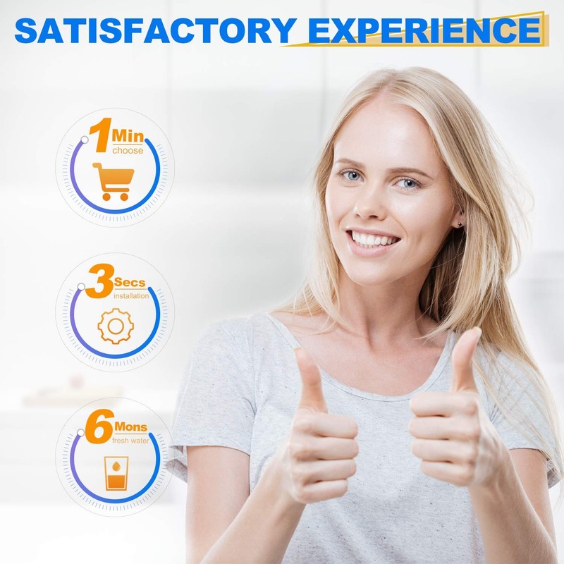 RWF0700A Refrigerator Water Filter Replacement for Samsung DA29-00020B, 4PACK gallery