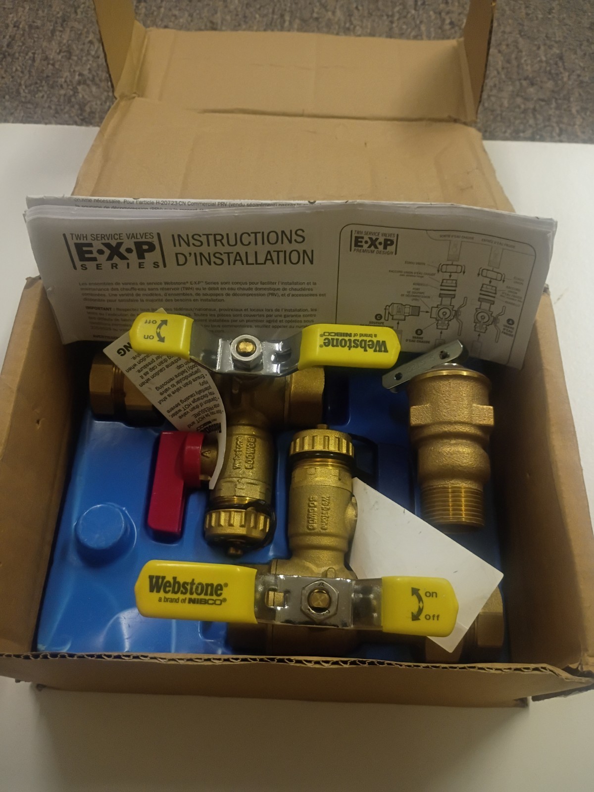 Webstone RTG20220AB Tankless Water Heater Service Valve Kit ) 3/4" ( Rheem ) gallery