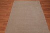 4'7" x 6’7" Handmade Loop & cut Pile 100% Wool Area rug Modern Tan gallery