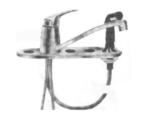 AMERICAN STANDARD 4201-0264 FIESTA DOUBLE BOWL FAUCET gallery