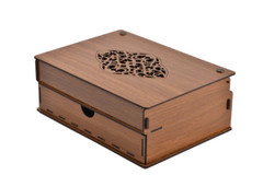 Solid + Manufactured Wood Accessory Box