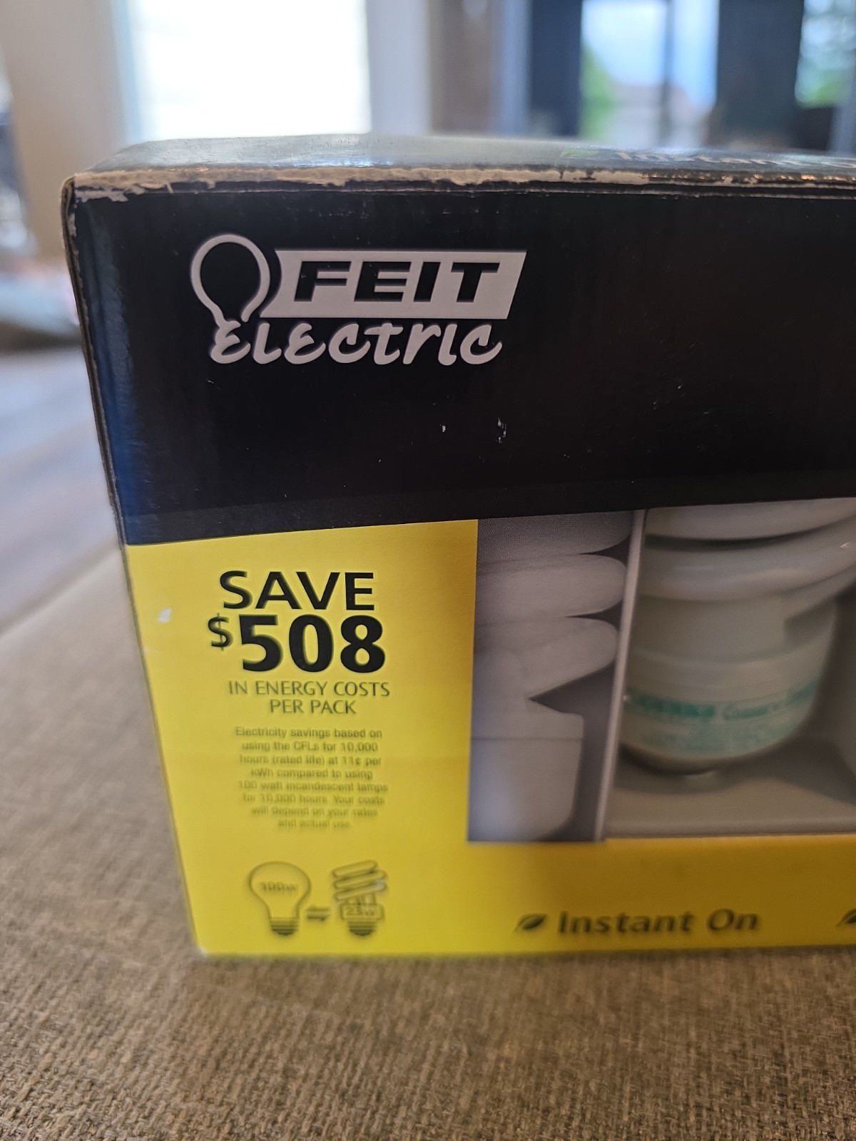 Feit Electric Lightbulbs 6 Pack CFL Eco Bulb Warm 1600lm 100w Runs 23w Save $ gallery