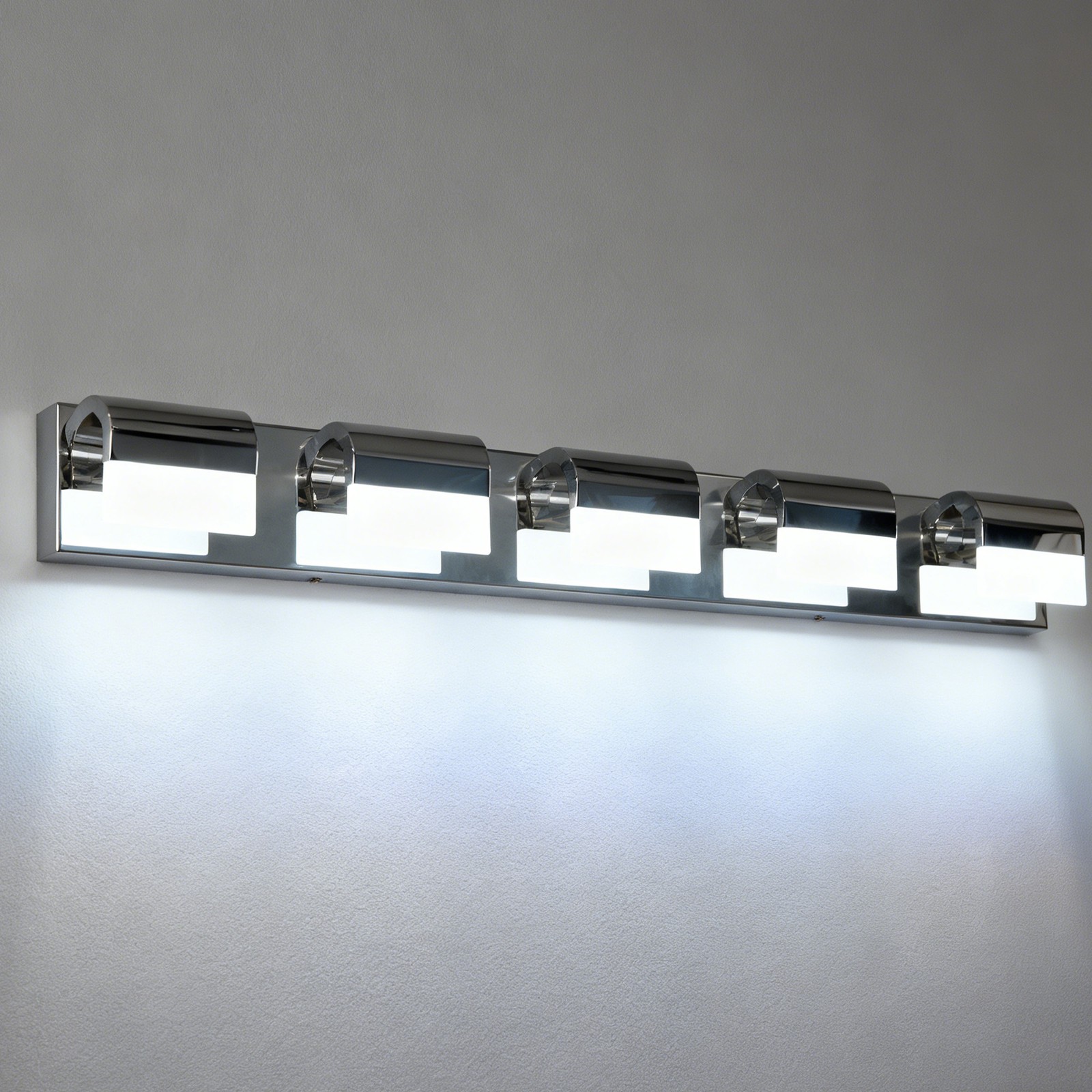 LED Polished 38'' Vanity 5 Light Chrome for Bathroom Mirror Wall Lamp Fixture UL gallery