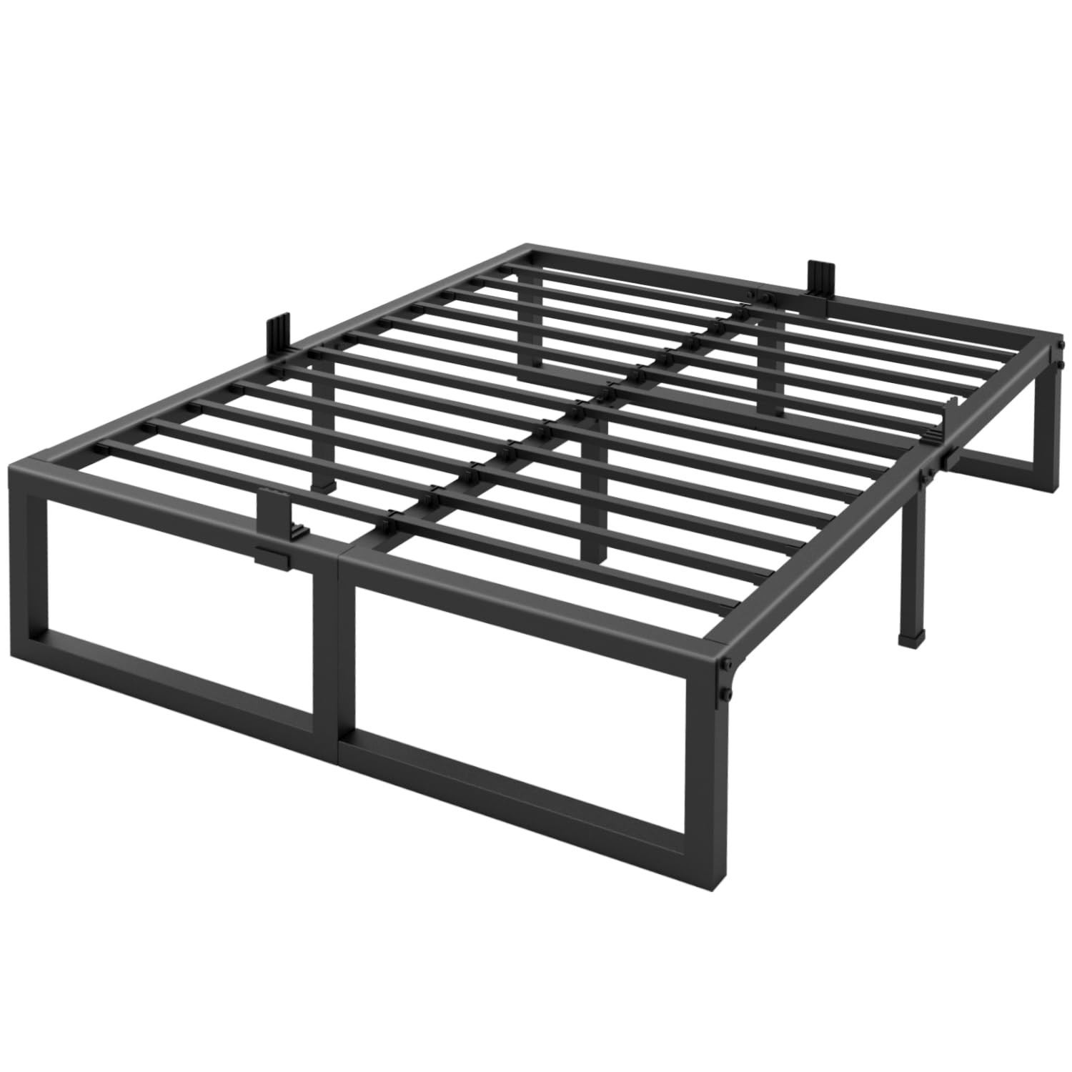 14 Inch Queen Bed Frame 3500 lbs Heavy Duty Metal Platform, Steel Slats gallery