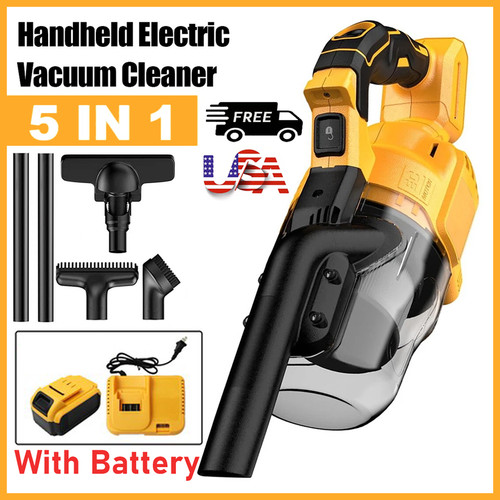5 in 1 Home Handheld Electric Vacuum 500W 46 CFM Portable Hand Vacuum W/Battery gallery