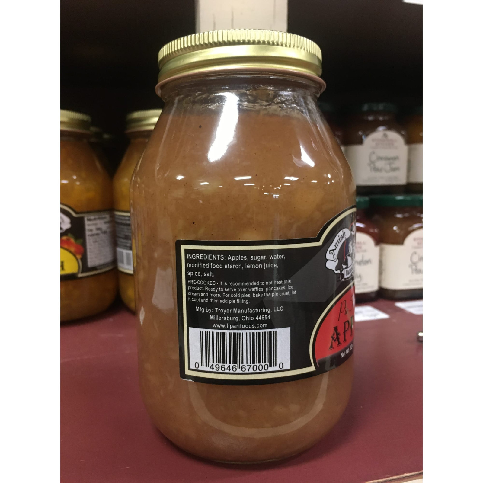 Amish Wedding Apple Pie Filling Pre Cooked Real Natural Flavor 32 Oz Jar gallery