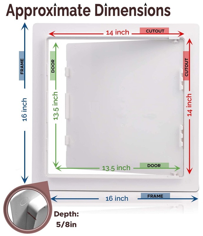 Morvat 14x14 Access Panel with Hinged Door for Drywall & Ceiling gallery