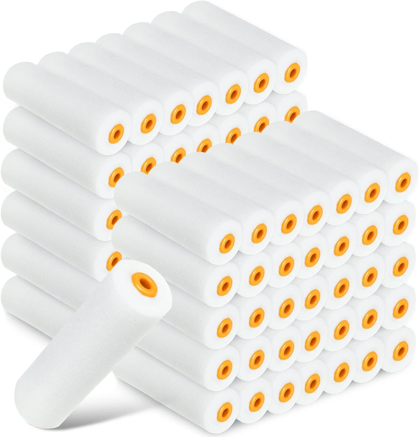 120 Pcs 4 Inch Foam Paint Roller Mini High Density Foam Roller Refills Paint Edg gallery