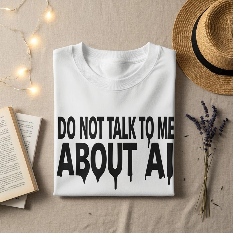 Do Not Talk AI Drip Statement (T-Shirt, Sweatshirt or Hoodie) gallery