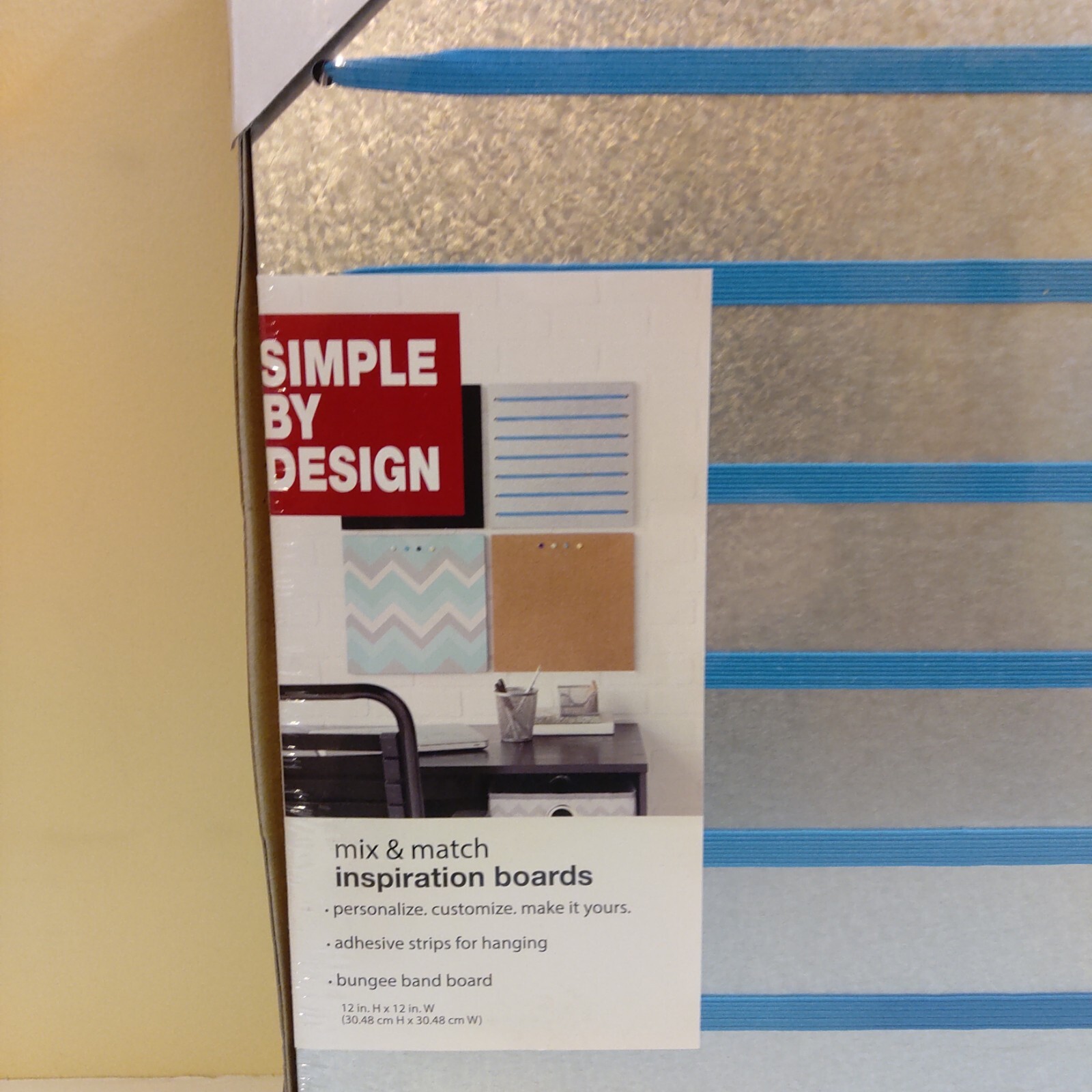 NEW Simple By Design Inspiration Board12" x12" Silver & Teal gallery