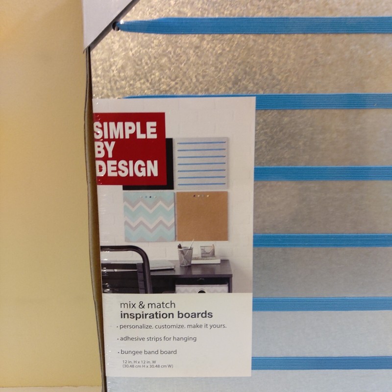NEW Simple By Design Inspiration Board12" x12" Silver & Teal gallery