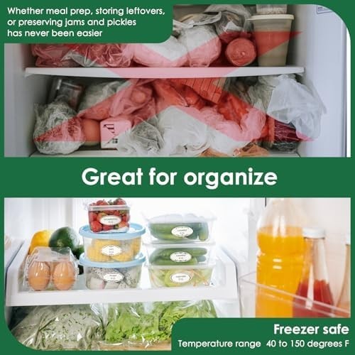 200 Dissolvable Canning Labels for Mason Jars, 1 x 2⅛ inch Food Labels, Tiny Can gallery