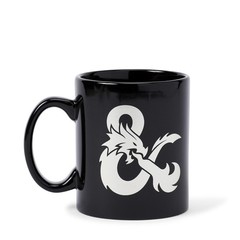 Dungeons & Dragons Black Ceramic Ampersand Logo Mug – 16-Ounces
