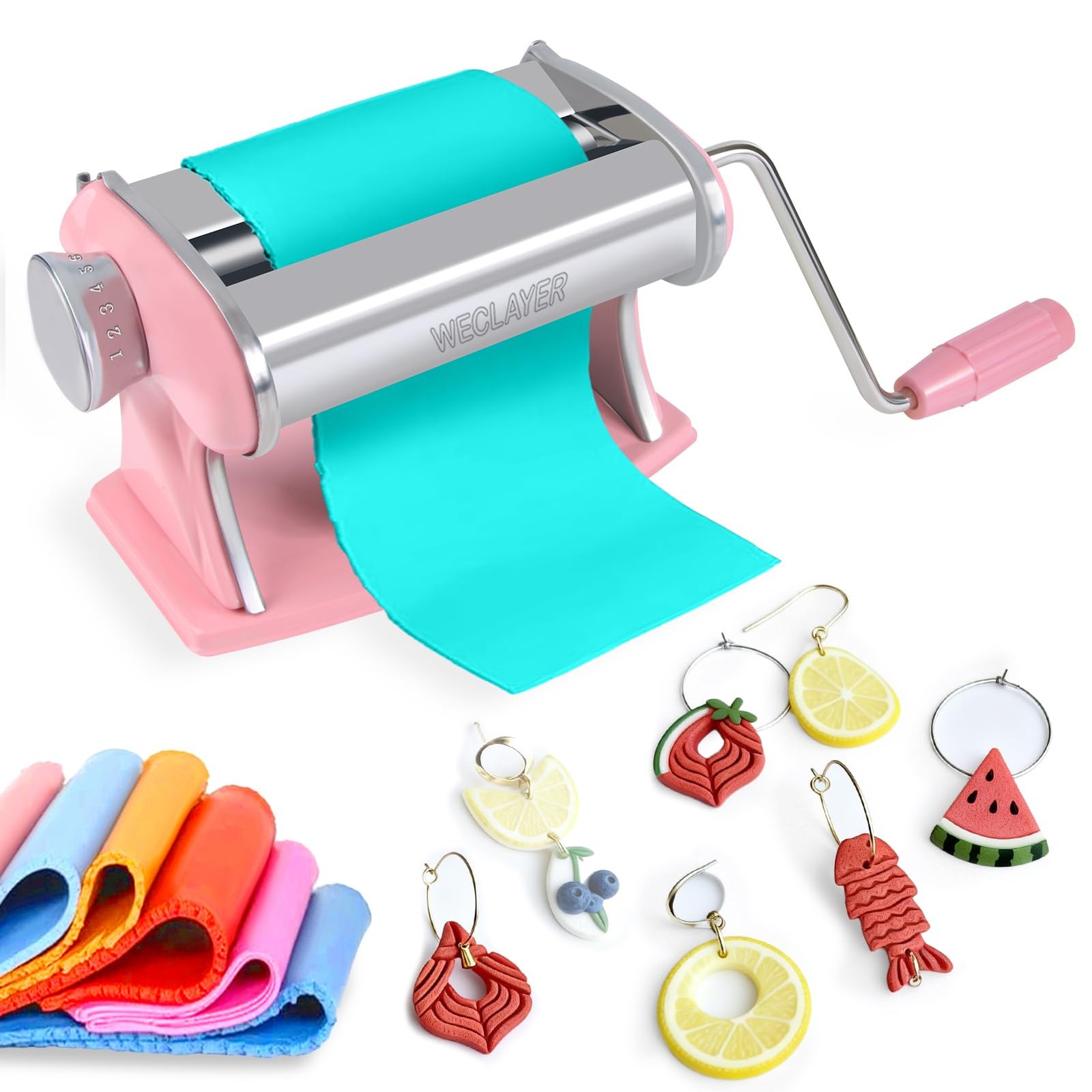 Polymer Clay Press Machine,Clay Roller Machine,Includes Clamp and Hand gallery