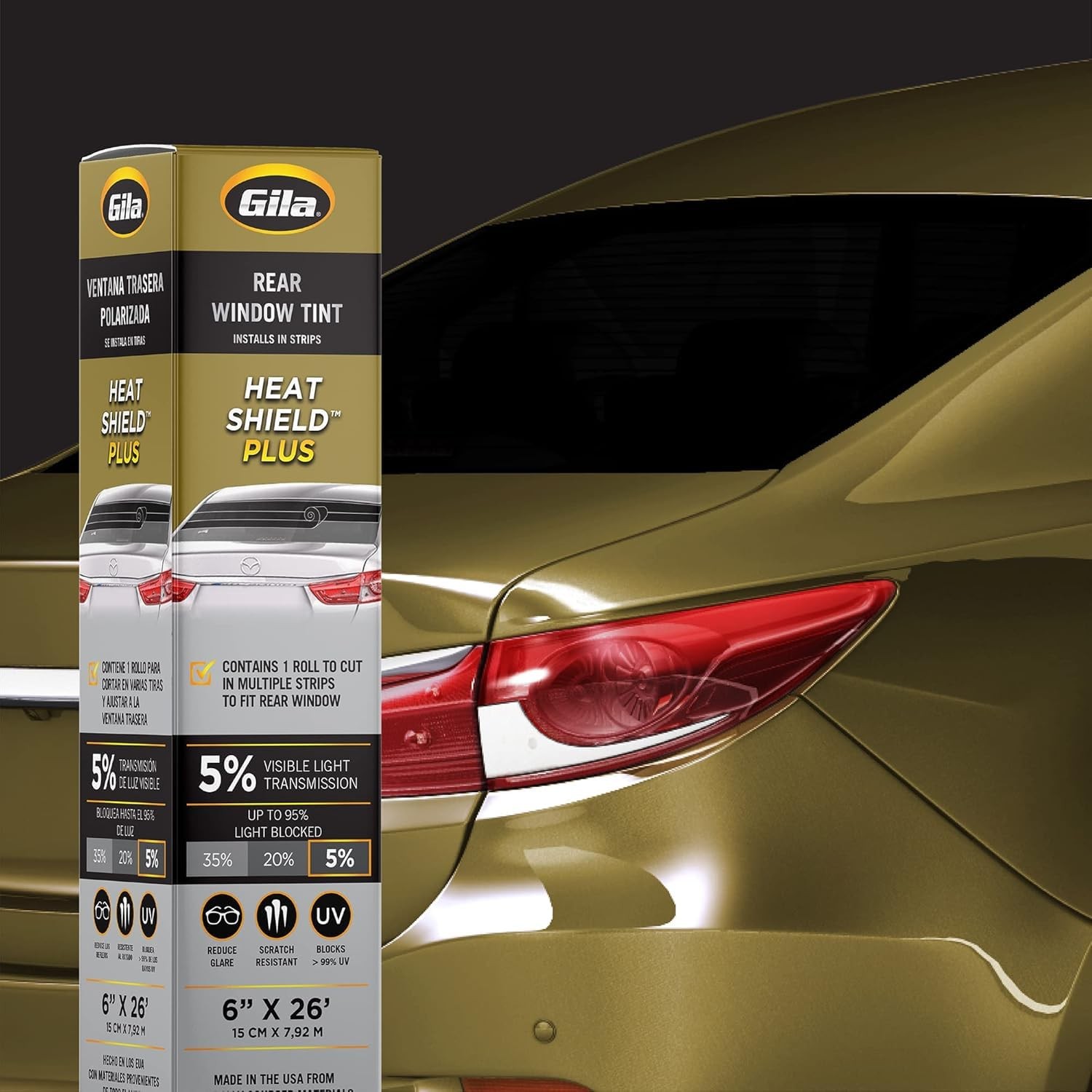 Heat Shield Plus 5% VLT Rear Window Tint, 6in x 26ft gallery