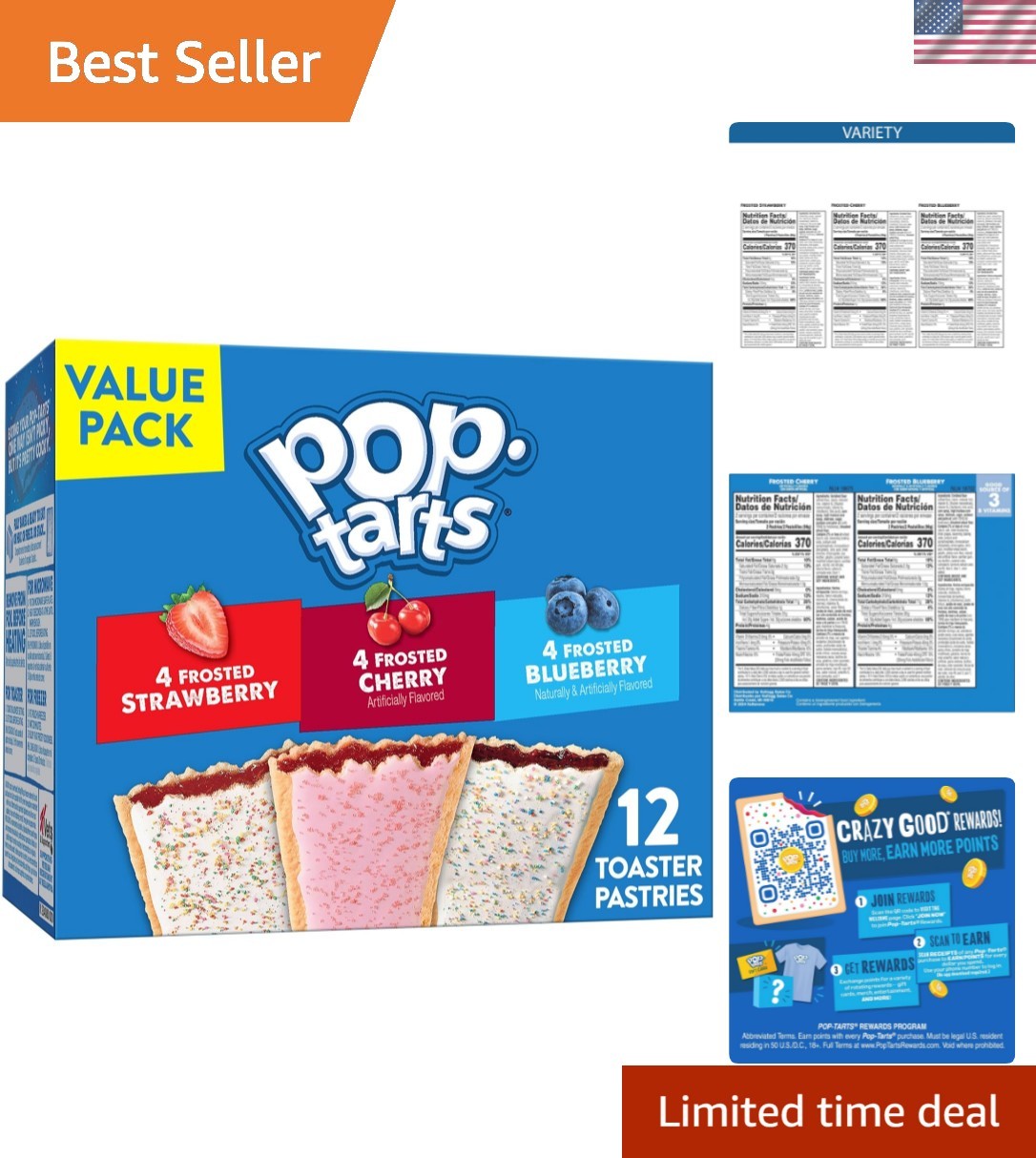 Convenient Breakfast Toaster Pastries - 12 Count Variety Pack for All Ages gallery