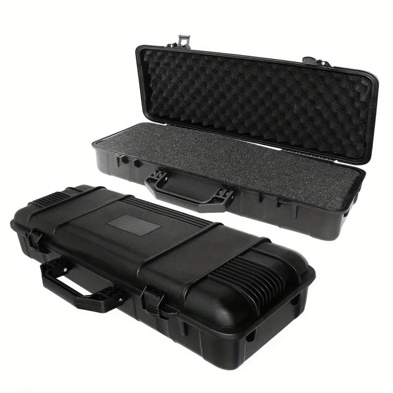 6 Sizes Black Hard Shell PP Toolbox Shockproof Portable Tool Storage Case gallery