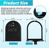 Mailbox Door Replacement,6 1/4"(W) x 8 1/4"(H) Exact Size,Black Metal Mailbox... gallery