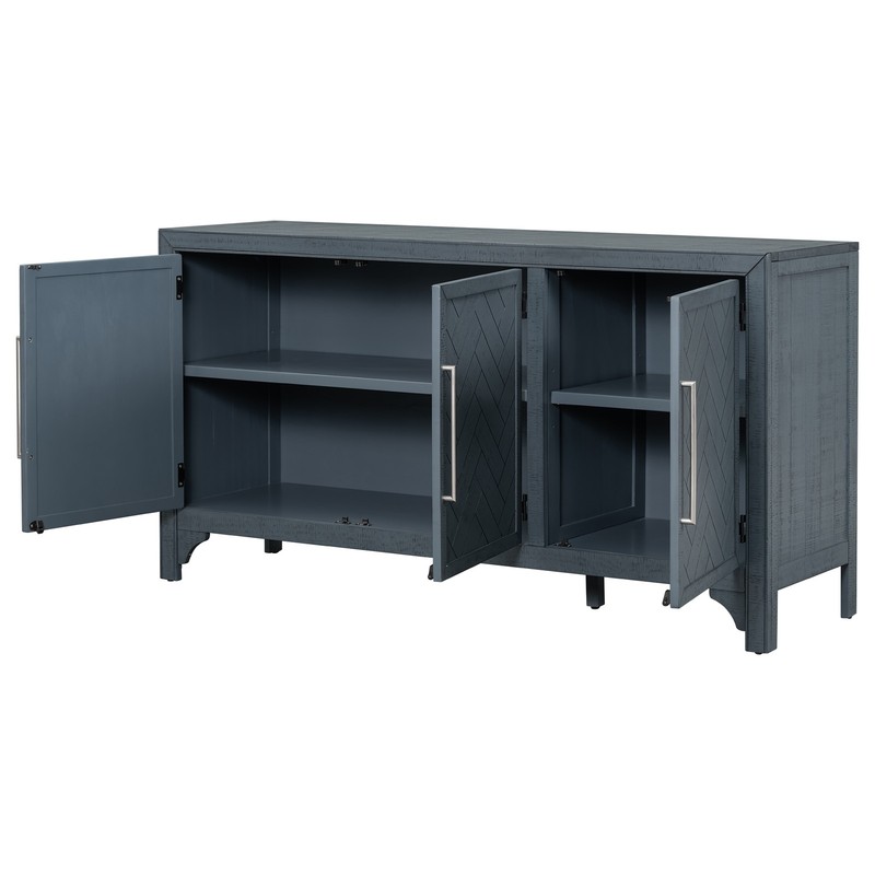 U_Style Designed Storage Cabinet Sideboard with MDF+Pine veneer , Adjustable S gallery