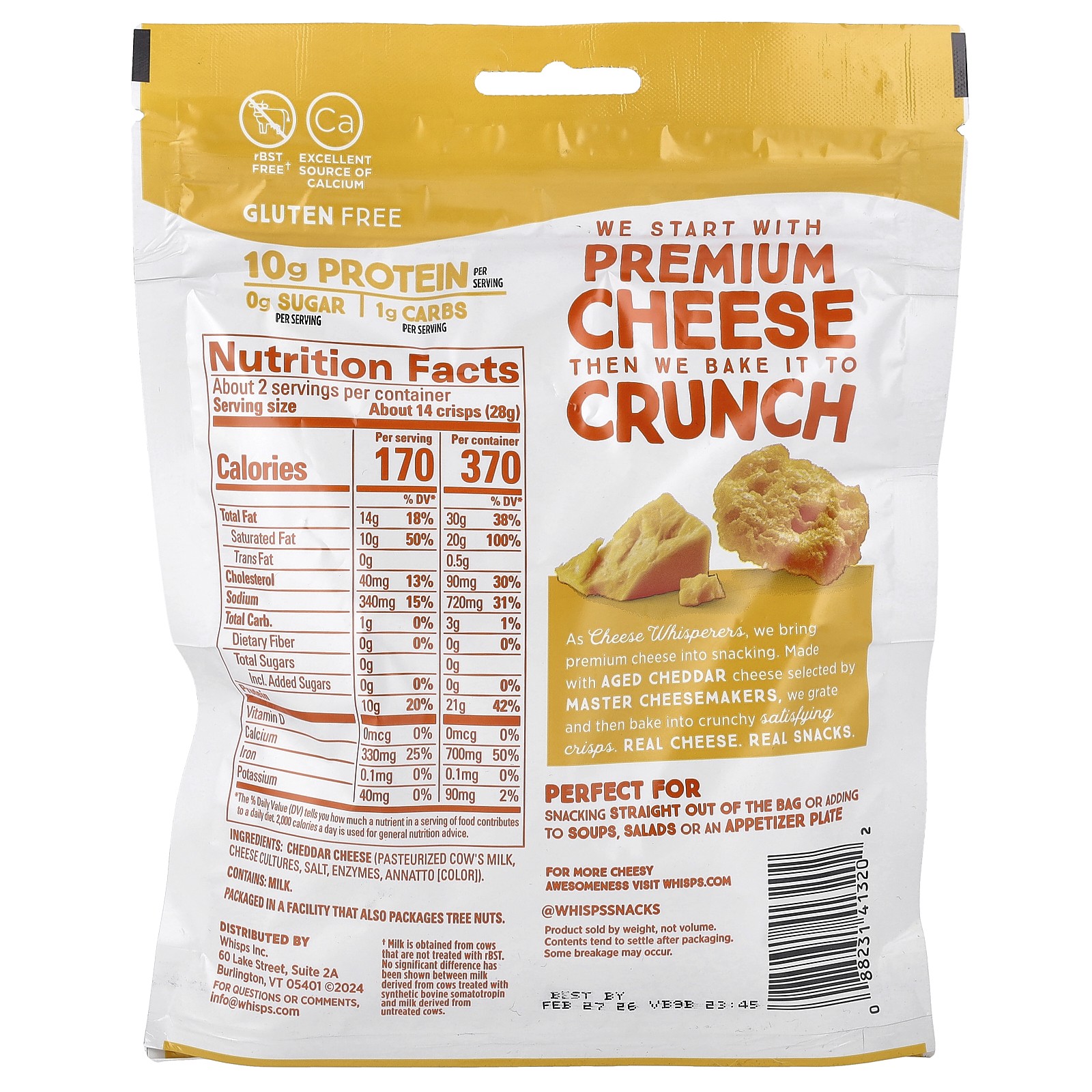 Cheese Crisps, Cheddar , 2.12 oz (60 g) gallery