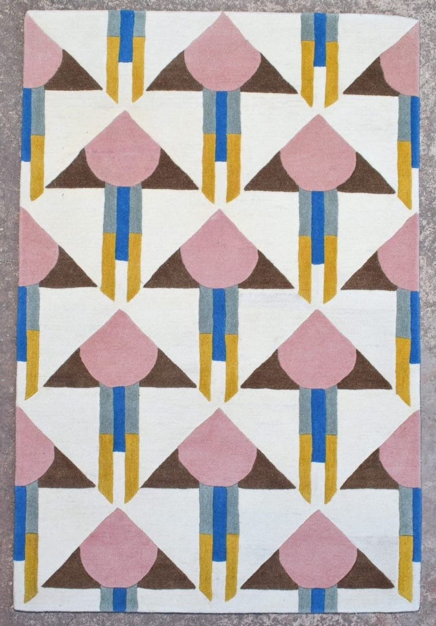 Berlin Hand Tufted Rug 100% NZ Wool Loop & Cut Pile Area Rug Handmade Wool Rug gallery