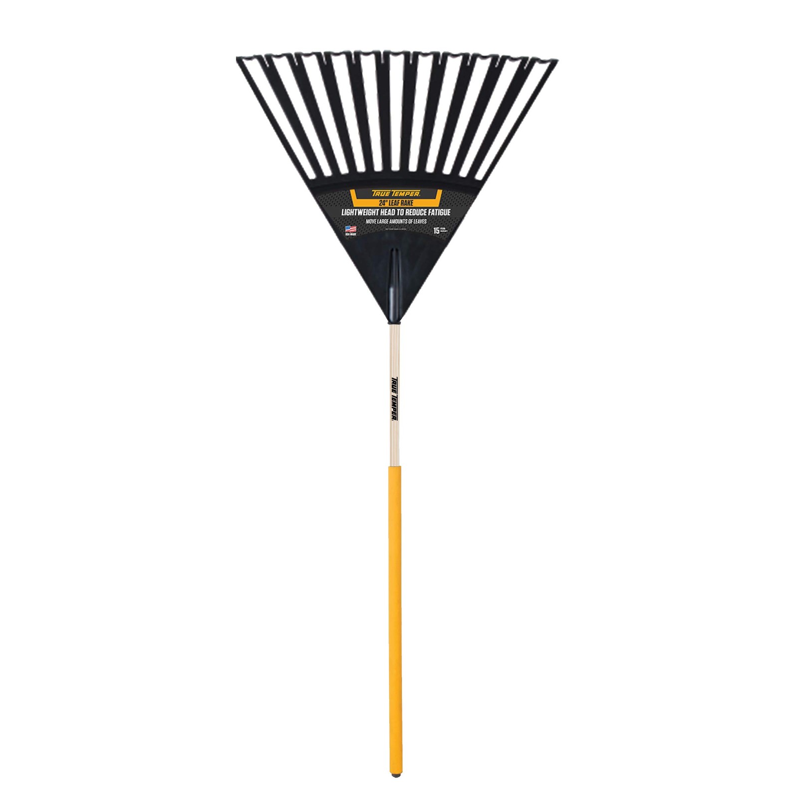 True Temper 2914912 Clog Poly Leaf Rake 48 In. Hardwood Handle Cushion Grip 24 gallery