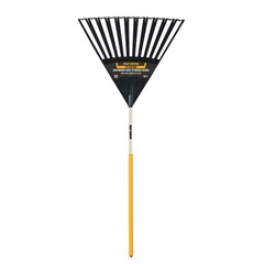 True Temper 2914912 Clog Poly Leaf Rake 48 In. Hardwood Handle Cushion Grip 24