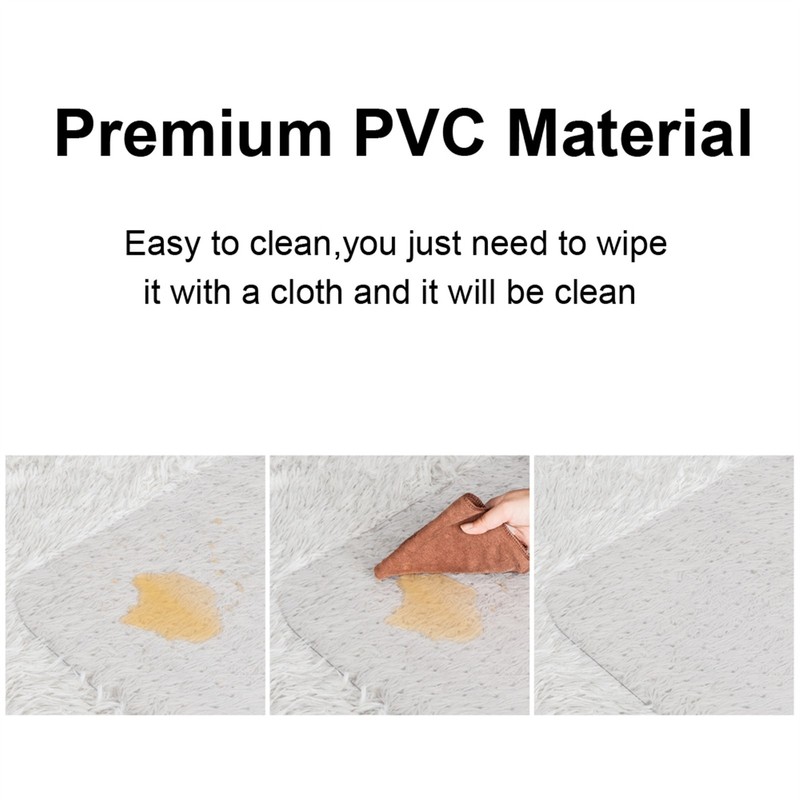 High Quality PVC Rectangle Floor Protection Mat Chair Mat with Nail Transparent gallery