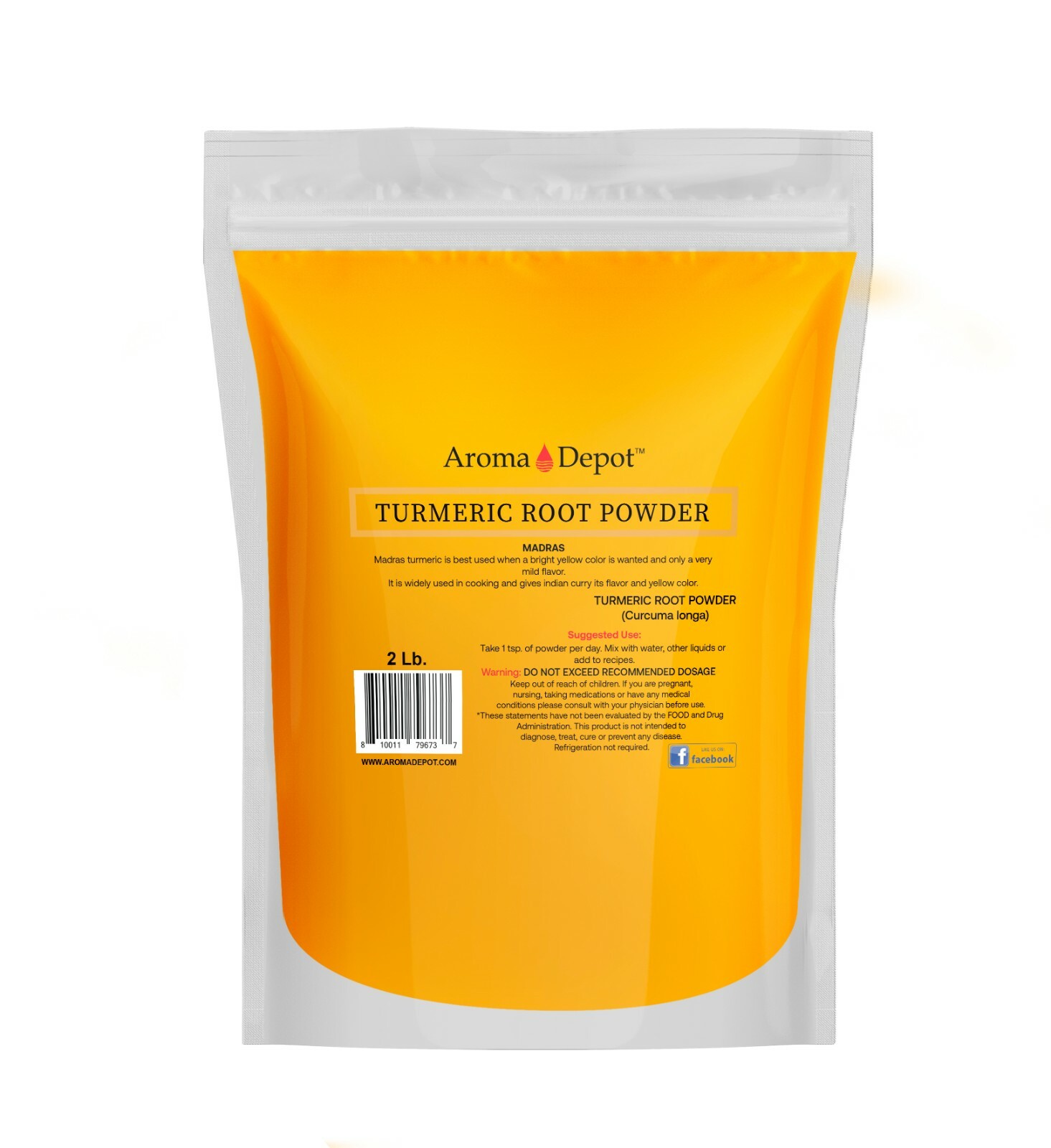 Turmeric Root Powder 2lb Raw Curcumin Curcuma longa Yellow Tumeric Spice 2 Libra gallery