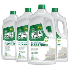 Quick Shine Multi-Surface Floor Finish-Polish 64oz-4pk | Safer Choice, No PF…