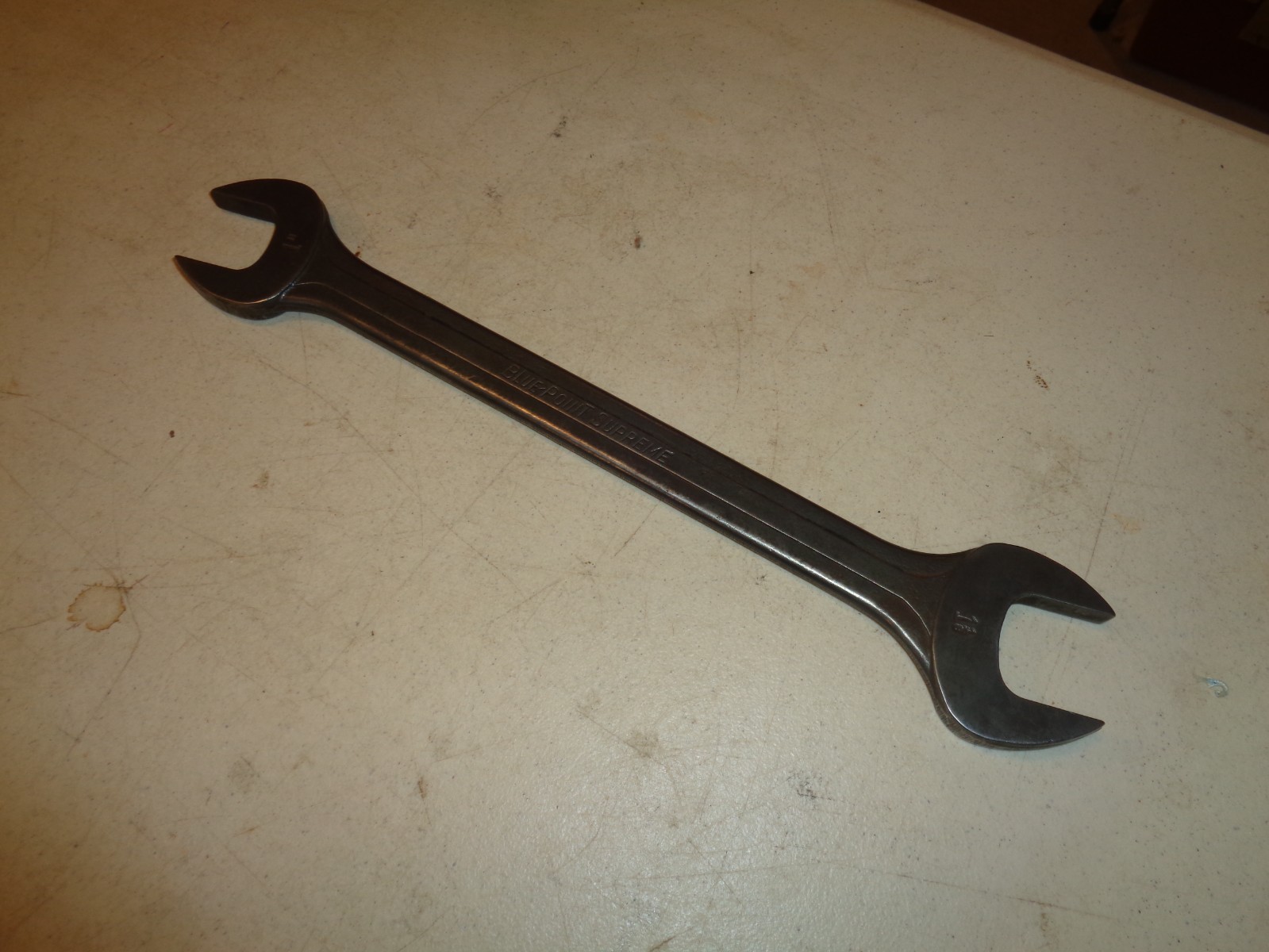 Blue-Point Supreme S-3236 SAE Open End Wrench. 1”, 1-1/8”, 12" lg, USA, Snap-on gallery