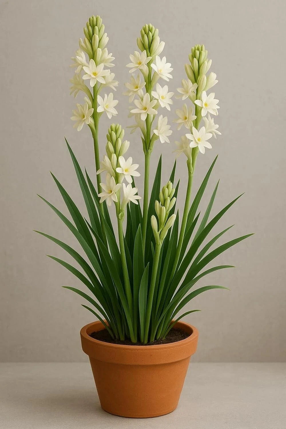 Live Green Flower Bulbs |Tuberose/Rajnigandha Single Flower Bulbs pack of 7+bulb gallery