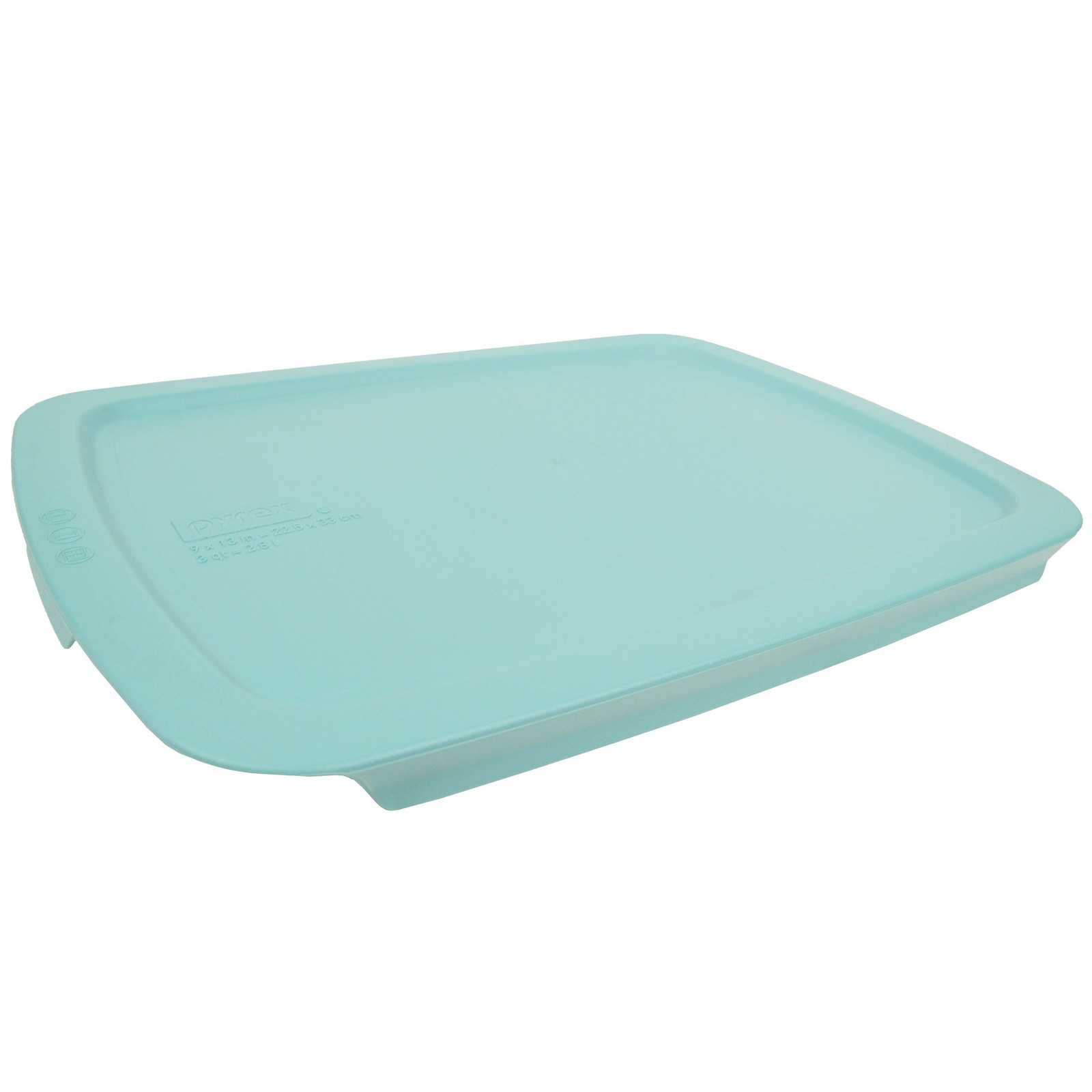 Pyrex C-233-PC 3qt Easy Grab Turquoise Lid - Made in the USA gallery