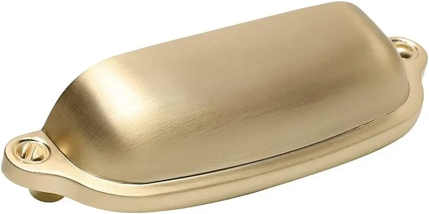 HARPOON Brushed Gold Cabinet Handles – 10 Pack (3” Drawer Pulls) gallery