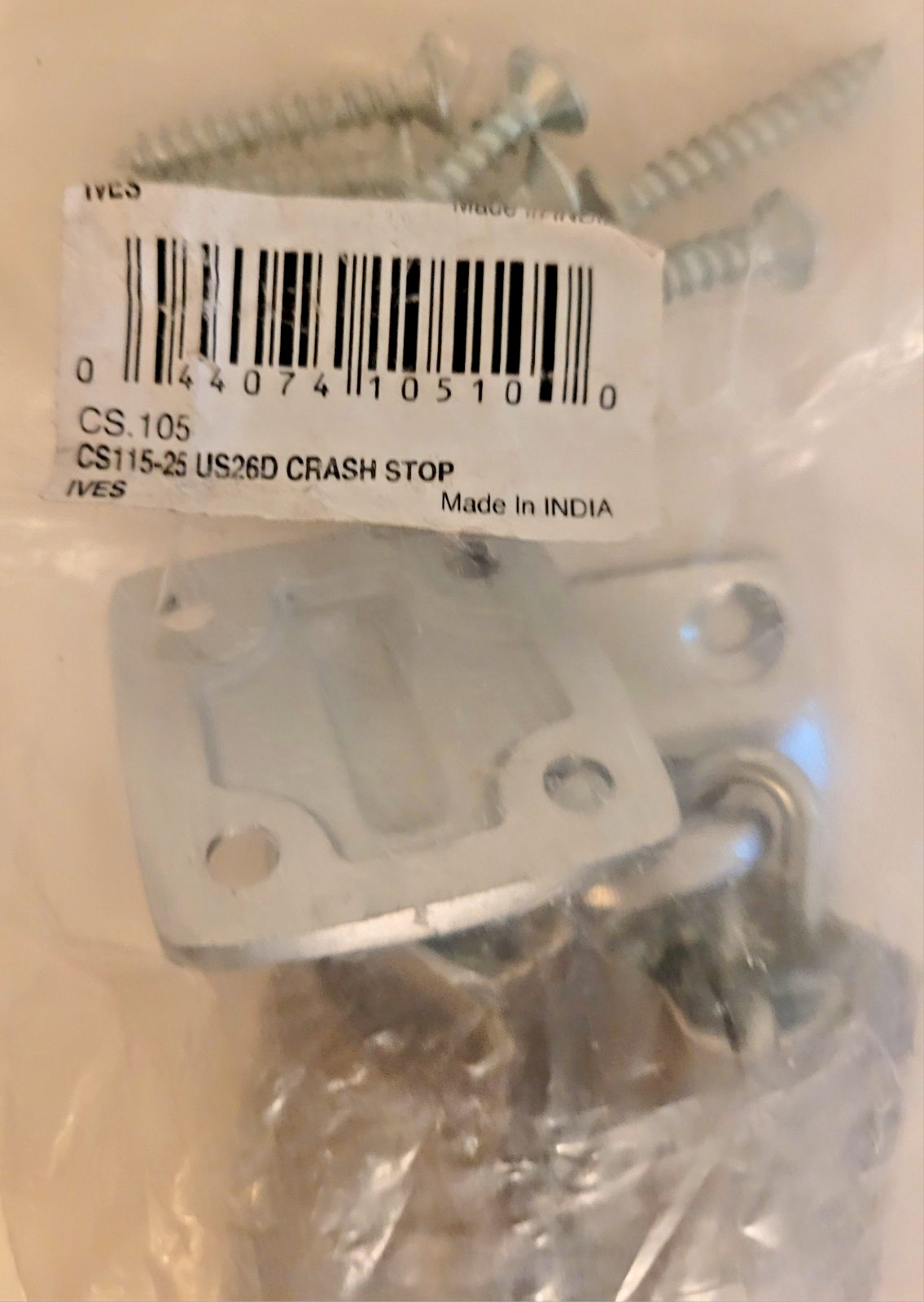 Ives CS115-25 US26D 25" Door Wind Chain Crash Stop BRAND NEW IN ORIGINAL PACKAGE gallery