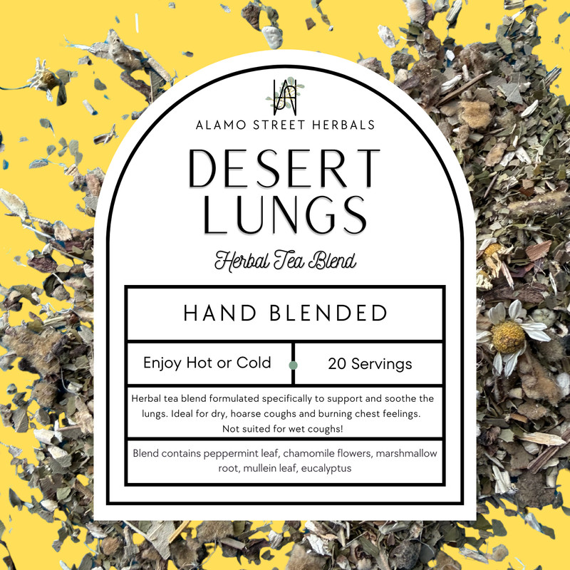 Desert Lungs Herbal Tea -- Lung support, dry cough, locally grown gallery