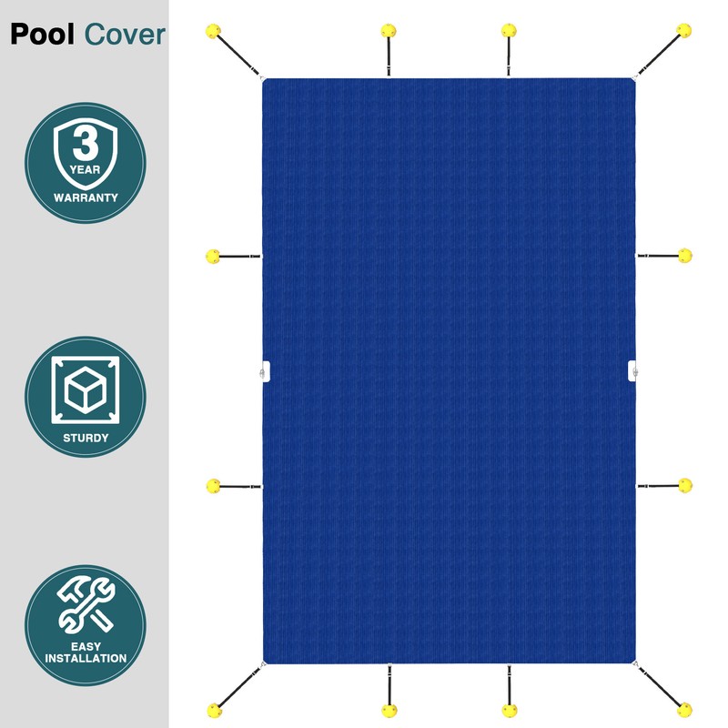 Winter Rectangle Inground Swimming Pool Heavy Duty Safety Cover Blue Customize gallery