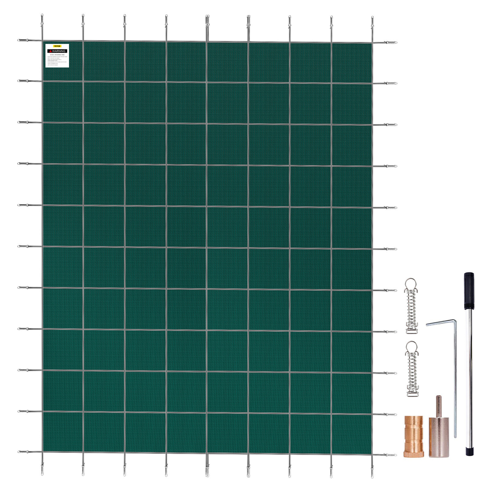 VEVOR Pool Safety Cover Inground Pool Cover 18x38ft, Rectangle Safety Pool Cover gallery